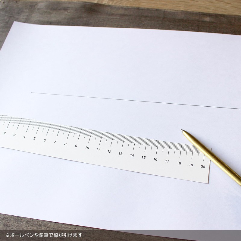 BAY LETTERPRESS Paper Ruler Scale 7.9 inches (20 cm) 50