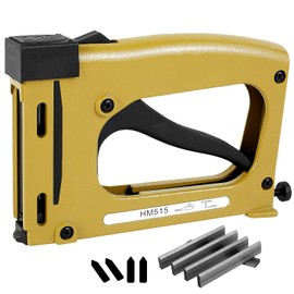 Abizarch Picture Framing Point Driver Aluminum Alloy Hand Picture Frame Tool with 1000 Nails Lightweight Point Nail Tacker Adjustable Photo Frame Backing Nailer for Picture Frame ZHAZHAMO(Yellow)