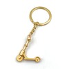 H-Customs Cityroller Scooter Gold Keyring Pendant, gold