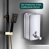 VANNSOO Commercial Soap Dispenser Wall Mount Stainless Steel Manual Liquid