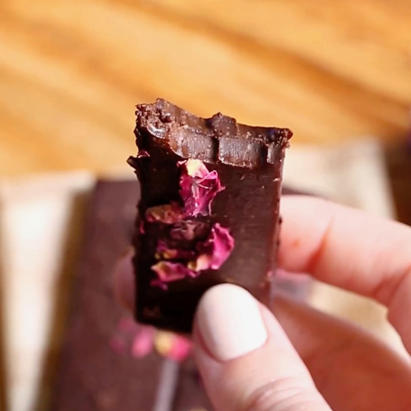 Honey Mama's, Lavender Rose Cocoa Truffle Bars, No Refined Sugar,