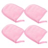Outanaya 4pcs Facial Cleaning Gloves Soft Makeup Removal Puff for