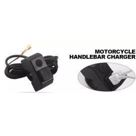 Unbranded 7/8" Motorcycle 2-USB Port Handlebar Charger 12V To 5V 3A