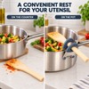 Pot Spoon Holder Clips for Cooking Utensils – 2-Pack Stainless