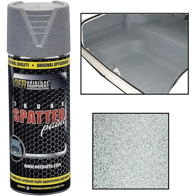 OER Trunk Spatter Paint; Gray / White; Aerosol Can; Net