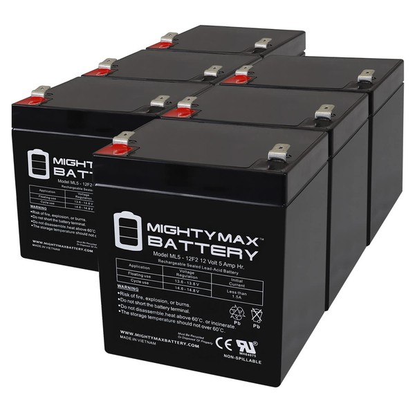 Mighty Max Battery Mighty Max Battery 12V 5Ah F2 SLA