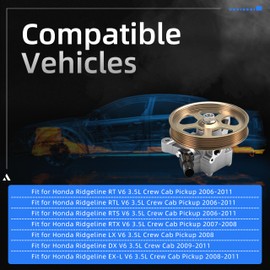 Loautong Power Steering Pump with Pulley for Honda Ridgeline RT RTL 06-11