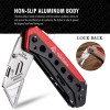 Razor edcfans Folding Utility Knife Box Cutter with 5 Razor