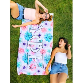 Delta Delta Delta - Sorority Letter Flag (Succulent Design)