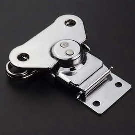 EWONICE 4Pack Steel Spring Loaded Small Butterfly Twist Latch and Keeper Zinc Toggle Clamp Small Surface Mount Case Box Chest Closure