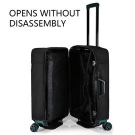 Veki Suitcase Covers with a Zip, black