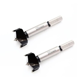 2 x 28 mm wood drill bits with round shaft, drill bits for wood, chipboard, fibreboard