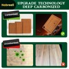 Bamboo Cutting Board Set (S+M) with Juice Grooves & Built-In