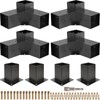 Grehitk Pergola Kit, Pergola Brackets 3-Way Right Angle Corner Bracket