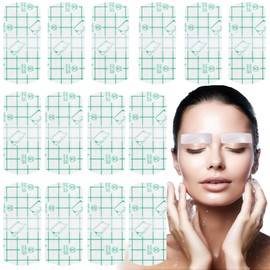 CTEAKOP 15 Pcs Disposable Plastic Eyebrow Shield, Waterproof Eye Shield Eyebrow Tape, Protective Aftercare Paste Supplies for Eyebrow Tattoo