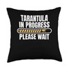 Tarantulas Spider In Progress Please Wait Throw Pillow
