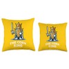 The Corn King Thanksgiving Dinner Side Vegan Vegetable Throw Pillow