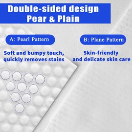 ZVNNZOM 100 Count Disposable face towel, Ultra Thick face towels, Face towels disposable, Lint- free Facial Tissue, Skincare and Makeup Remover