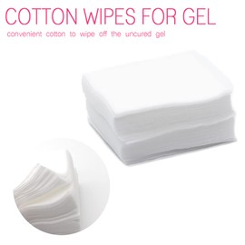 Uncured Gel Wipes Cotton (Non-pilling, Approx. 50 Sheets) Gel Nail Cleaning Tool