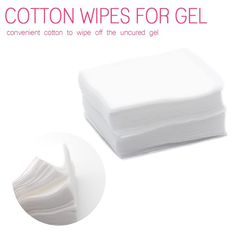 Uncured Gel Wipes Cotton (Non-pilling, Approx. 50 Sheets) Gel Nail