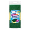 HOMESHOPA Heavy Duty Cellulose Scrub Sponge, 6 pack Dual-Sided Dishwashing