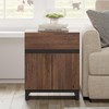 WAMPAT Modern End Table with 1 Drawer & 1 Storage