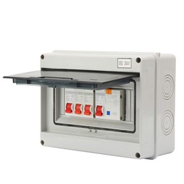 Circuit Breaker Box 3 Way Garage Consumer Unit Distribution Box 63A 30mA RCD 3MCB 6a16a32A