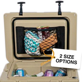 Above Sea Level Cooler Net for Dry Storage and Organization, Compatible with Yeti, Coleman, Igloo, Pelican, and Canyon Ice Chests, Removable and Washable