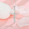 Oskani Angel Wing Necklace 925 Sterling Silver Cross Pendant 5A