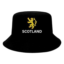 Scotland Black Lion Rampant Bucket Hat, Fast UK Post