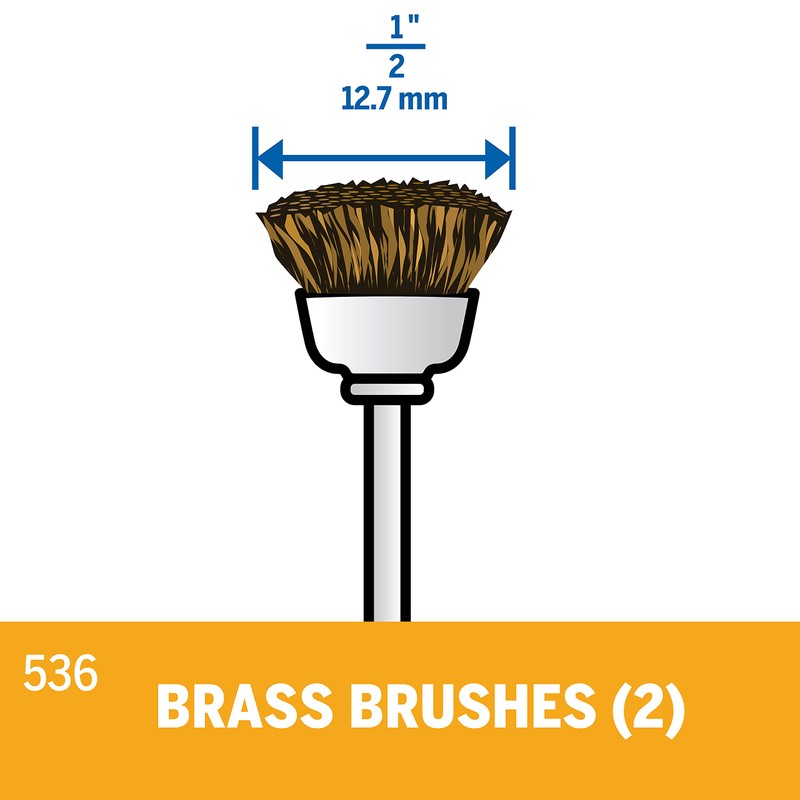 Dremel 536N Brass Brush (Pack of 2)