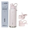 Termo Botella Termica 1.2 Lt Buffer Acero Inoxidable + Tapas