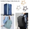 Star-Shaped Stainless Steel Keychain Clip - Carabiner Snap Hooks with