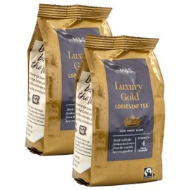 M&S Luxury Gold Loose Leaf Tea, Finest Blend, Strength 4, Fairtrade - Set of 2 x 250g Bags