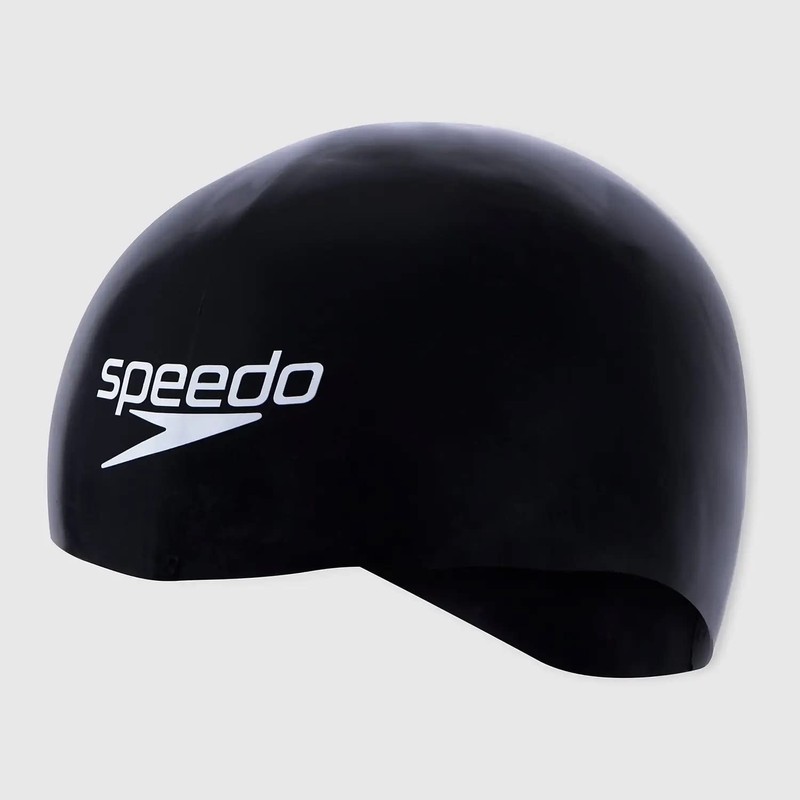 Speedo Unisex Adult Fastskin Swimming Cap, Black/White, M