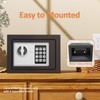 PATRON Small Safe Box for Money with Code and Keys，Solid