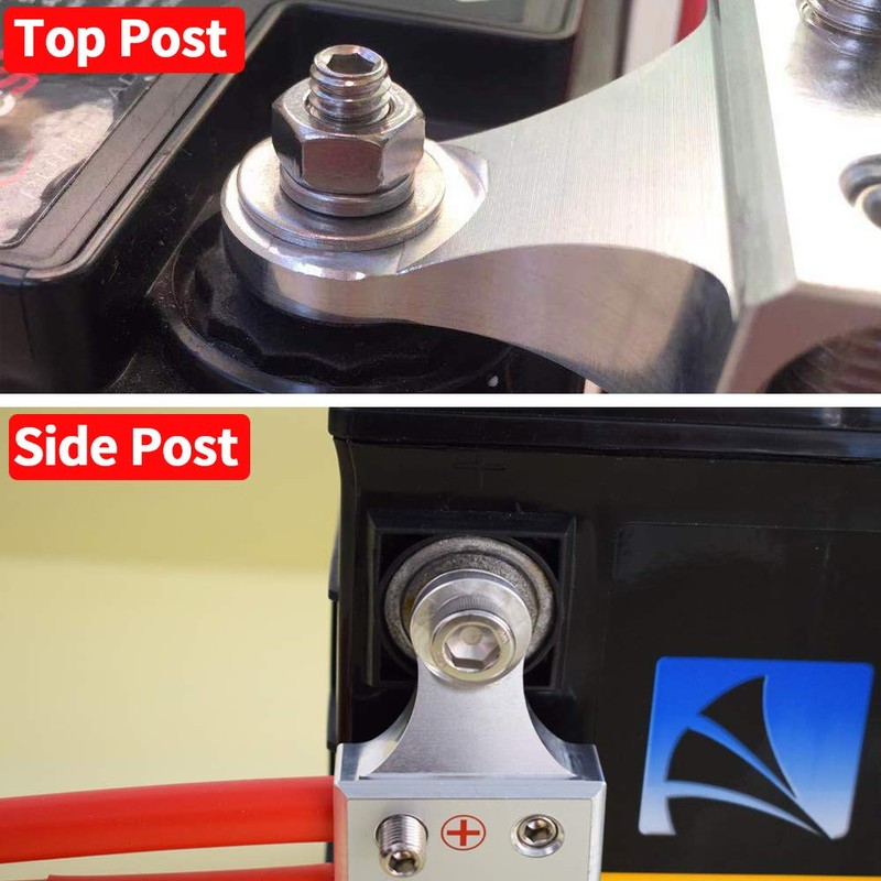 Vgate 6x2/0 AWG Gauge Post Battery Terminals, for Lithium or