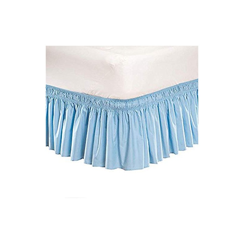 Pleated Three Sides Fabrics Wrap Around Style Egyptian Cotton Elastic