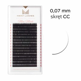 MANY BEAUTY False Eyelash Cluster, Volume Eyelashes "Mat Mink" - Individual Eyelash Extensions 6-15 mm - Cluster Lashes for Eyelash Extension - Artificial Eyelashes (0.07 CC 11 mm)