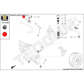 TEDGUM TED11687 FRONT STABILIZER BUSHING (INNER)