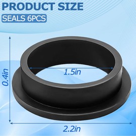YUESIKJ Pool O-rings replacement part for Intex, 6 pieces pool filter pump, sealing rings, Intex sand filter pump spare parts 26323CA, 26323EH, 26331CA, 26331EH, 26337EH
