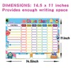 Chore Chart for Kids Dry Erase Reward Chart Reusable Self-Adhesive