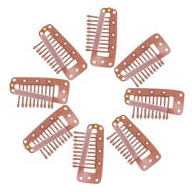 OHPHCALL 30pcs Snap Hair Clips for Wig Fixing Metal Wig Clip Set Hair Extensions Accessories