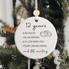 12th Silk Linen Wedding Anniversary Gifts for Couple Wife Husband