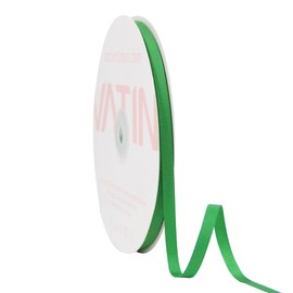 VATIN Solid 6 mm X 45 Metres Emerald Green Grosgrain Ribbon 45 Metres Each Roll Perfect for Crafts, Wedding Decor, DIY Hair Accessories, Sewing, Gift Package Wrapping and More