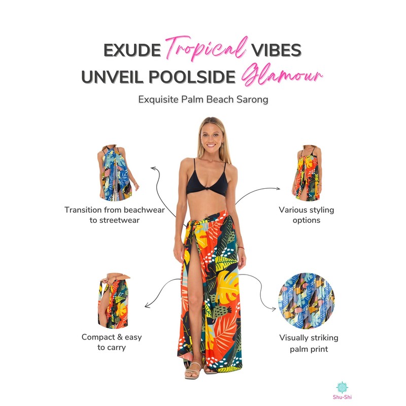 SHU-SHI - Traje de baño para mujer, diseño de pareo