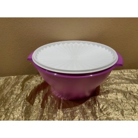 Tupperware New Beautiful Color Large Press & Seal Bowl 4.3L in Purple Color