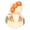 THUN, Gallina Ester con Fiore in Ceramica Decorata a Mano,