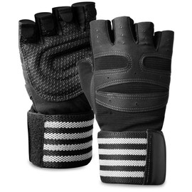 ACELETE Training Gloves, Weightlifting, Gym, Gloves, Muscle Training, Wrist Guard, Comes with Wrist Wraps