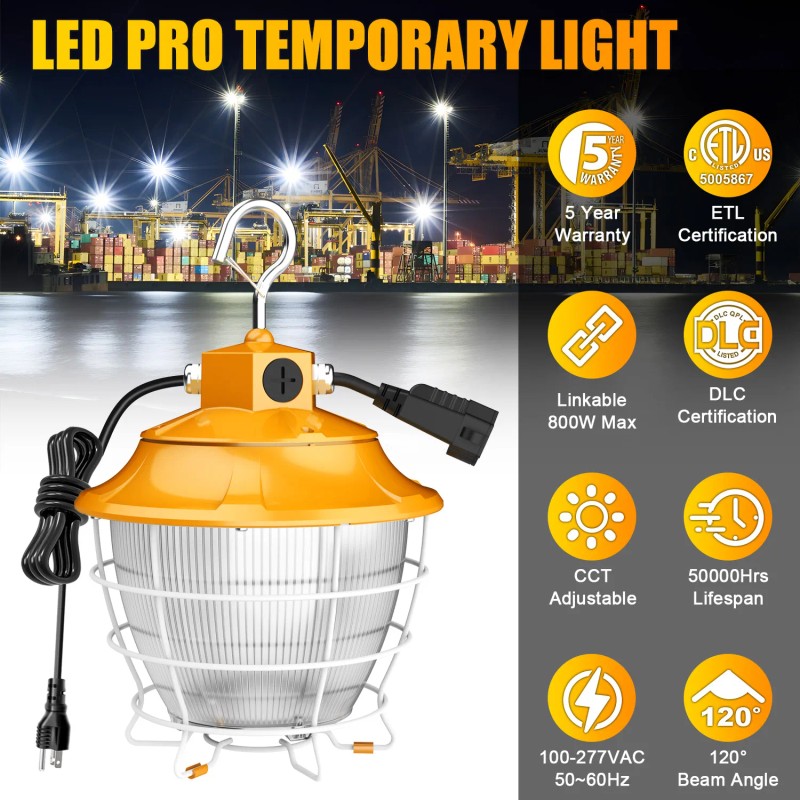 LED Construction Lights IP65 Flood Lights 100W 150W Daylight Portable
